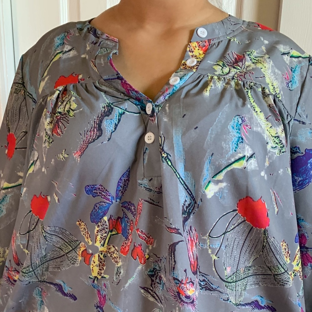 XL Silver Patterned Shirt